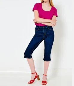 Bermuda En Jean Femme Coton Bio Waterless Process Rinsed | Shorts, Pantacourts Camaieu Femme