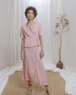 Blouse Camille Rose | Blouses & Chemises Grace & Mila Femme -Vêtements Femme Soldes blouse camille rose blouses chemises grace mila femme 4