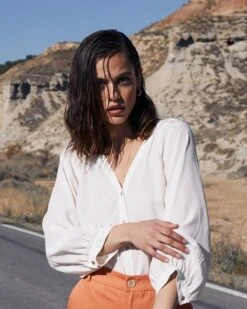 Blouse Castielle Ecru | Blouses & Chemises Grace & Mila Femme -Vêtements Femme Soldes blouse castielle ecru blouses chemises grace mila femme 3