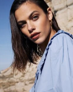 Blouse Charlotte Bleu | Blouses & Chemises Grace & Mila Femme -Vêtements Femme Soldes blouse charlotte bleu blouses chemises grace mila femme 4