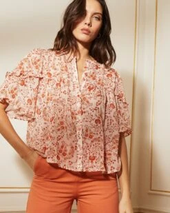 Blouse Clarisse Beige | Blouses & Chemises Grace & Mila Femme -Vêtements Femme Soldes blouse clarisse beige blouses chemises grace mila femme 3