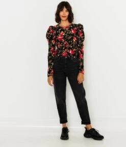Blouse Courte Fleurie Femme Bouquet Glam | Blouses, Chemisiers Camaieu Femme -Vêtements Femme Soldes blouse courte fleurie femme bouquet glam blouses chemisiers camaieu femme 4