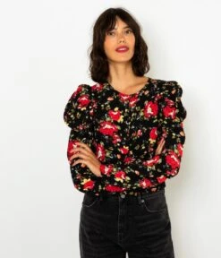 Blouse Courte Fleurie Femme Bouquet Glam | Blouses, Chemisiers Camaieu Femme -Vêtements Femme Soldes blouse courte fleurie femme bouquet glam blouses chemisiers camaieu femme 6