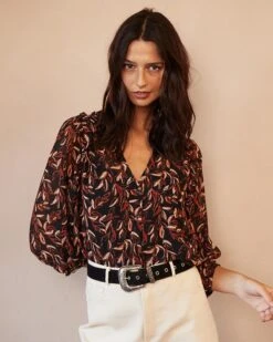 Blouse Diega Noir | Blouses & Chemises Grace & Mila Femme -Vêtements Femme Soldes blouse diega noir blouses chemises grace mila femme 3