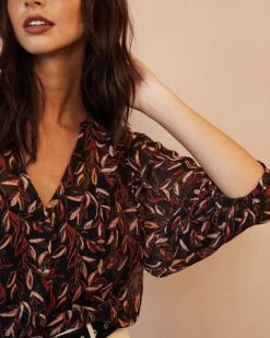 Blouse Diega Noir | Blouses & Chemises Grace & Mila Femme -Vêtements Femme Soldes blouse diega noir blouses chemises grace mila femme 4