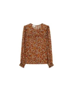 Blouse Donatella Chocolat | Blouses & Chemises Grace & Mila Femme -Vêtements Femme Soldes blouse donatella chocolat blouses chemises grace mila femme 5