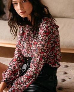 Blouse Donatella Noir | Blouses & Chemises Grace & Mila Femme