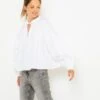 Blouse En Popeline De Coton Blanc Blanc De Blanc | Blouses, Chemisiers Camaieu Femme -Vêtements Femme Soldes blouse en popeline de coton blanc blanc de blanc blouses chemisiers camaieu femme 1