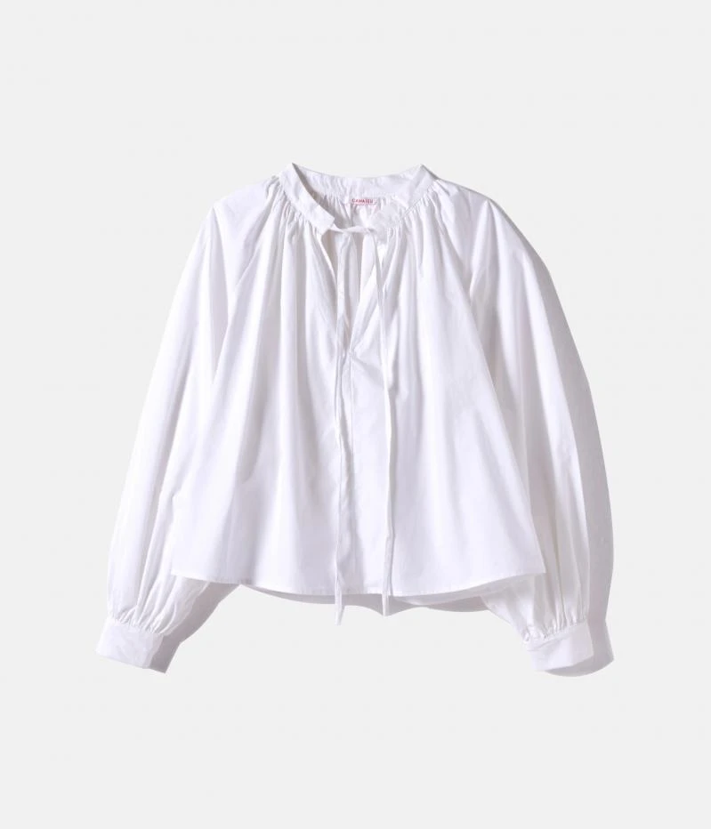 Blouse En Popeline De Coton Blanc Blanc De Blanc | Blouses, Chemisiers Camaieu Femme 9 Blouse En Popeline De Coton Blanc Blanc De Blanc | Blouses, Chemisiers Camaieu Femme – Image 7