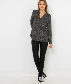 Blouse Imprimée Femme Viscose Responsable Tachiste Tuny Noir | Blouses, Chemisiers Camaieu Femme -Vêtements Femme Soldes blouse imprimc3a9e femme viscose responsable tachiste tuny noir blouses chemisiers camaieu femme 4