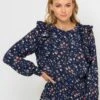 Blouse Volants Femme Bouquet Imprime | Blouses, Chemisiers Camaieu Femme