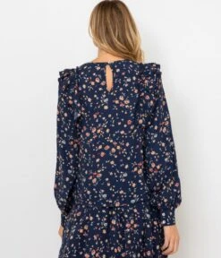 Blouse Volants Femme Bouquet Imprime | Blouses, Chemisiers Camaieu Femme -Vêtements Femme Soldes blouse volants femme bouquet imprime blouses chemisiers camaieu femme 3