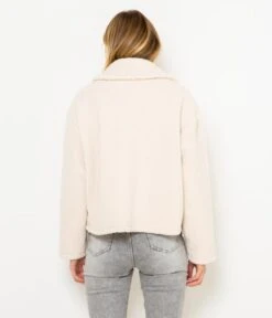 Blouson Femme Fausse Fourrure Papyrus | Vestes, Blazers Camaieu Femme -Vêtements Femme Soldes blouson femme fausse fourrure papyrus vestes blazers camaieu femme 3