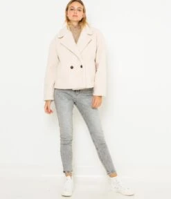 Blouson Femme Fausse Fourrure Papyrus | Vestes, Blazers Camaieu Femme -Vêtements Femme Soldes blouson femme fausse fourrure papyrus vestes blazers camaieu femme 4