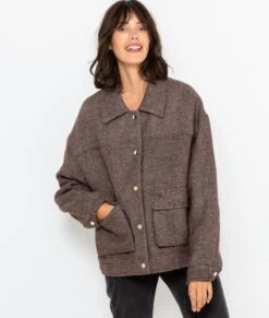 Blouson Maille Chevrons Femme Pastel Parchment | Vestes, Blazers Camaieu Femme -Vêtements Femme Soldes blouson maille chevrons femme pastel parchment vestes blazers camaieu femme 6