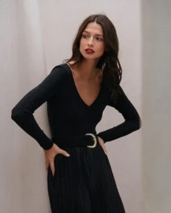 Body Dore Noir | Tops & Tee-shirts Grace & Mila Femme -Vêtements Femme Soldes body dore noir tops tee shirts grace mila femme 5