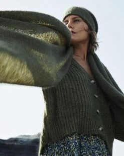 Écharpe Dalma Kaki | Accessoires Grace & Mila Femme