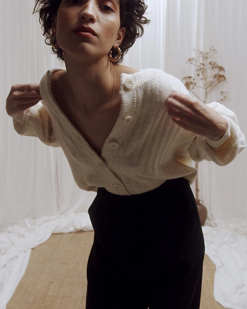 Cardigan Camden Gris Clair | Pulls & Cardigans Grace & Mila Femme 3 Cardigan Camden Gris Clair | Pulls & Cardigans Grace & Mila Femme