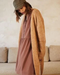 Cardigan Dakar Camel | Pulls & Cardigans Grace & Mila Femme