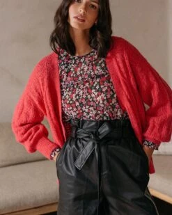 Cardigan Douce Rose | Pulls & Cardigans Grace & Mila Femme -Vêtements Femme Soldes cardigan douce rose pulls cardigans grace mila femme 3