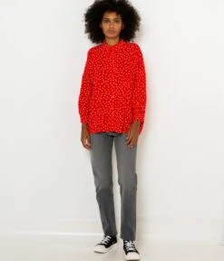 Chemise À Pois Femme Pois Rouge Reveal | Blouses, Chemisiers Camaieu Femme -Vêtements Femme Soldes chemise c3a0 pois femme pois rouge reveal blouses chemisiers camaieu femme 4
