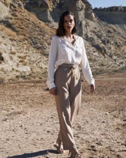 Chemise Cathy Ecru | Blouses & Chemises Grace & Mila Femme -Vêtements Femme Soldes chemise cathy ecru blouses chemises grace mila femme 3