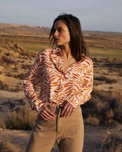 Chemise Celeste Rose | Blouses & Chemises Grace & Mila Femme -Vêtements Femme Soldes chemise celeste rose blouses chemises grace mila femme 4