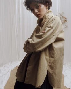 Chemise Chelsea Beige | Blouses & Chemises Grace & Mila Femme -Vêtements Femme Soldes chemise chelsea beige blouses chemises grace mila femme 3