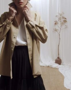 Chemise Chelsea Beige | Blouses & Chemises Grace & Mila Femme -Vêtements Femme Soldes chemise chelsea beige blouses chemises grace mila femme 4