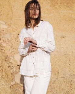 Chemise Chloe Beige | Blouses & Chemises Grace & Mila Femme -Vêtements Femme Soldes chemise chloe beige blouses chemises grace mila femme 2