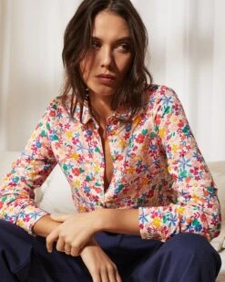 Chemise Coeur Ecru | Blouses & Chemises Grace & Mila Femme -Vêtements Femme Soldes chemise coeur ecru blouses chemises grace mila femme 3