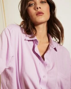 Chemise Colombine Lila | Blouses & Chemises Grace & Mila Femme -Vêtements Femme Soldes chemise colombine lila blouses chemises grace mila femme 4