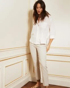 Chemise Corine Ecru | Blouses & Chemises Grace & Mila Femme -Vêtements Femme Soldes chemise corine ecru blouses chemises grace mila femme 4