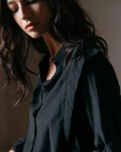 Chemise Douceur Noir | Blouses & Chemises Grace & Mila Femme -Vêtements Femme Soldes chemise douceur noir blouses chemises grace mila femme 2