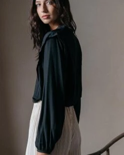 Chemise Douceur Noir | Blouses & Chemises Grace & Mila Femme -Vêtements Femme Soldes chemise douceur noir blouses chemises grace mila femme 4