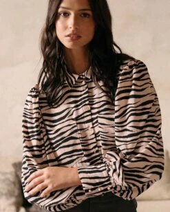 Chemise Drole Beige | Blouses & Chemises Grace & Mila Femme -Vêtements Femme Soldes chemise drole beige blouses chemises grace mila femme 3