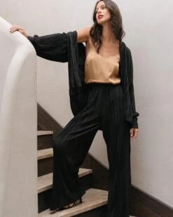 Chemise Duchesse Noir | Blouses & Chemises Grace & Mila Femme -Vêtements Femme Soldes chemise duchesse noir blouses chemises grace mila femme 3