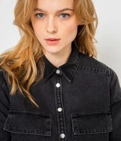 Chemise En Jean Femme Acid Black | Blouses, Chemisiers Camaieu Femme