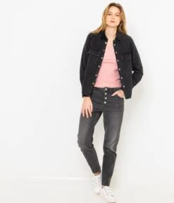 Chemise En Jean Femme Acid Black | Blouses, Chemisiers Camaieu Femme -Vêtements Femme Soldes chemise en jean femme acid black blouses chemisiers camaieu femme 4