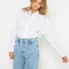 Chemise Oversize Femme Blanc Optique | Blouses, Chemisiers Camaieu Femme -Vêtements Femme Soldes chemise oversize femme blanc optique blouses chemisiers camaieu femme 1