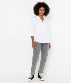 Chemisier À Rayures Femme En Matières Responsables Blanc Optique | Blouses, Chemisiers Camaieu Femme -Vêtements Femme Soldes chemisier c3a0 rayures femme en matic3a8res responsables blanc optique blouses chemisiers camaieu femme 4