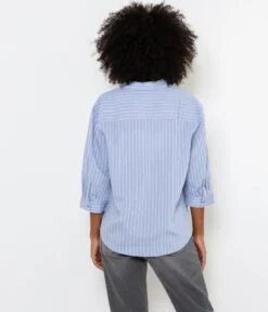 Chemisier À Rayures Femme En Matières Responsables Rayures Bleu Shirting | Blouses, Chemisiers Camaieu Femme -Vêtements Femme Soldes chemisier c3a0 rayures femme en matic3a8res responsables rayures bleu shirting blouses chemisiers camaieu femme 3