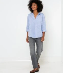 Chemisier À Rayures Femme En Matières Responsables Rayures Bleu Shirting | Blouses, Chemisiers Camaieu Femme -Vêtements Femme Soldes chemisier c3a0 rayures femme en matic3a8res responsables rayures bleu shirting blouses chemisiers camaieu femme 6