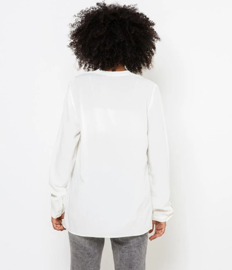 Chemisier Uni Femme En Viscose Responsable Marshmallow | Blouses, Chemisiers Camaieu Femme 5 Chemisier Uni Femme En Viscose Responsable Marshmallow | Blouses, Chemisiers Camaieu Femme – Image 3