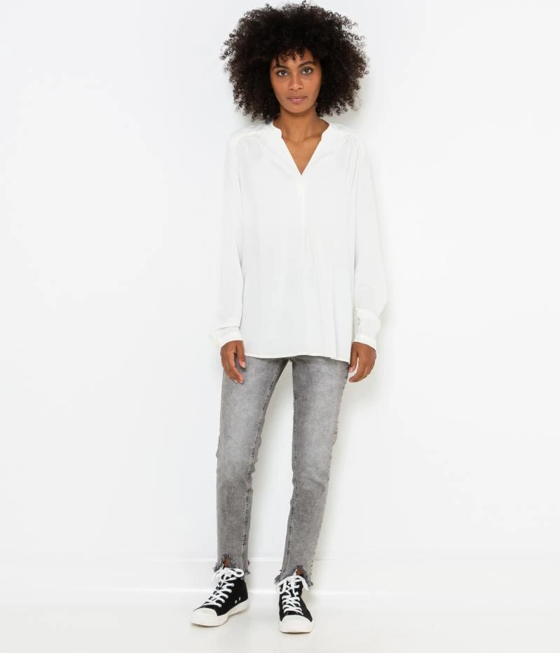 Chemisier Uni Femme En Viscose Responsable Marshmallow | Blouses, Chemisiers Camaieu Femme 6 Chemisier Uni Femme En Viscose Responsable Marshmallow | Blouses, Chemisiers Camaieu Femme – Image 4