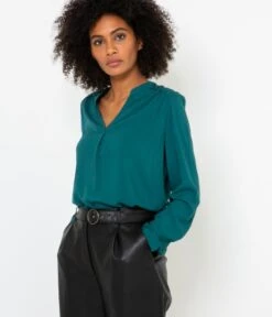 Chemisier Uni Femme En Viscose Responsable Mediterranea | Blouses, Chemisiers Camaieu Femme -Vêtements Femme Soldes chemisier uni femme en viscose responsable mediterranea blouses chemisiers camaieu femme 6