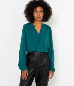 Chemisier Uni Femme En Viscose Responsable Mediterranea | Blouses, Chemisiers Camaieu Femme -Vêtements Femme Soldes chemisier uni femme en viscose responsable mediterranea blouses chemisiers camaieu femme 7