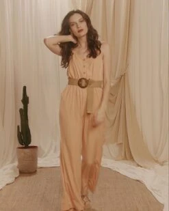 Combinaison Clodette Peche | Pantalons Grace & Mila Femme -Vêtements Femme Soldes combinaison clodette peche pantalons grace mila femme 3