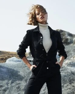 Combinaison Dauphine Noir | Pantalons Grace & Mila Femme 10 Combinaison Dauphine Noir | Pantalons Grace & Mila Femme -Vêtements Femme Soldes combinaison dauphine noir pantalons grace mila femme 3