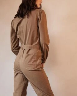 Combinaison Dauphine Taupe | Pantalons Grace & Mila Femme -Vêtements Femme Soldes combinaison dauphine taupe pantalons grace mila femme 3